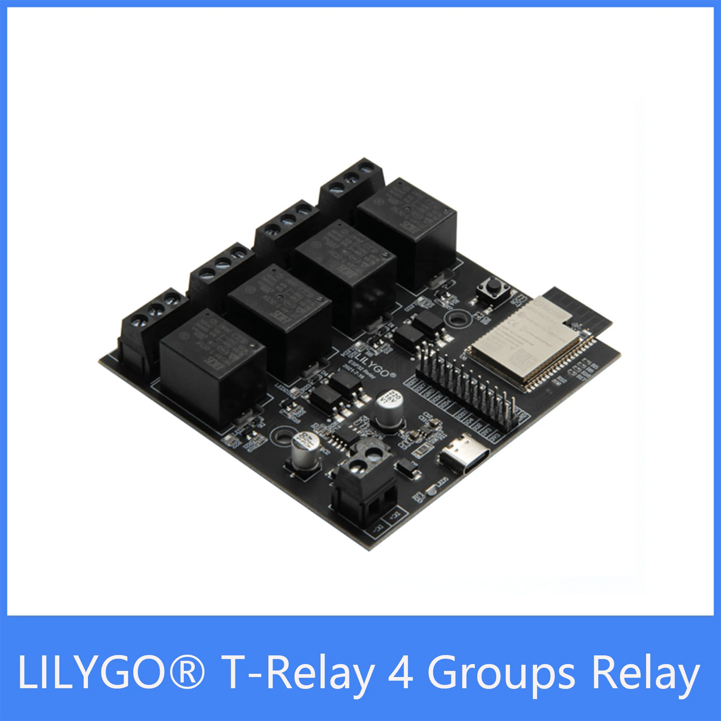 Custom TTGO T-Relay ESP32 Chip DC 5V 4 Groups Relay 4MB Flash IoT Relay support WiFi BT Manufacturer