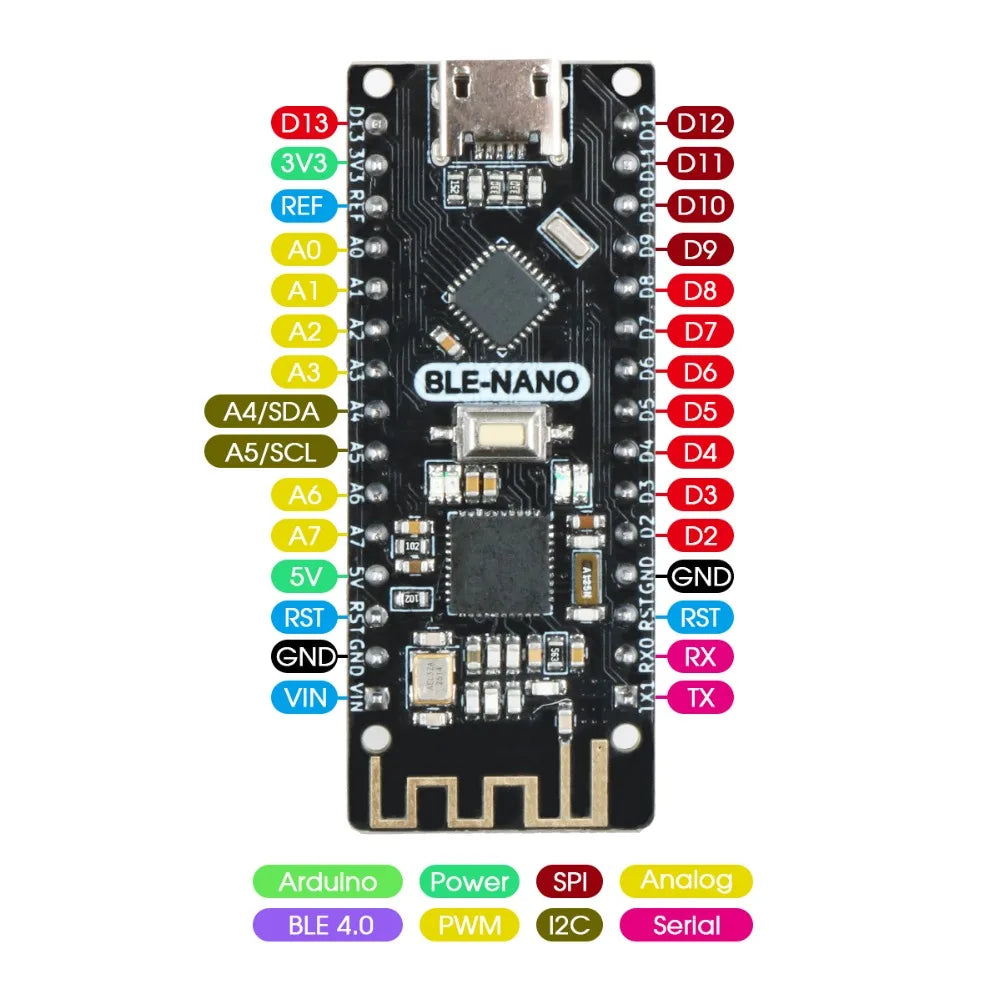 Custom V3.0 Mirco USB Board Integrate CC2540 BLE Wireless Module ATmega328P Micro-Controller Board Manufacturer