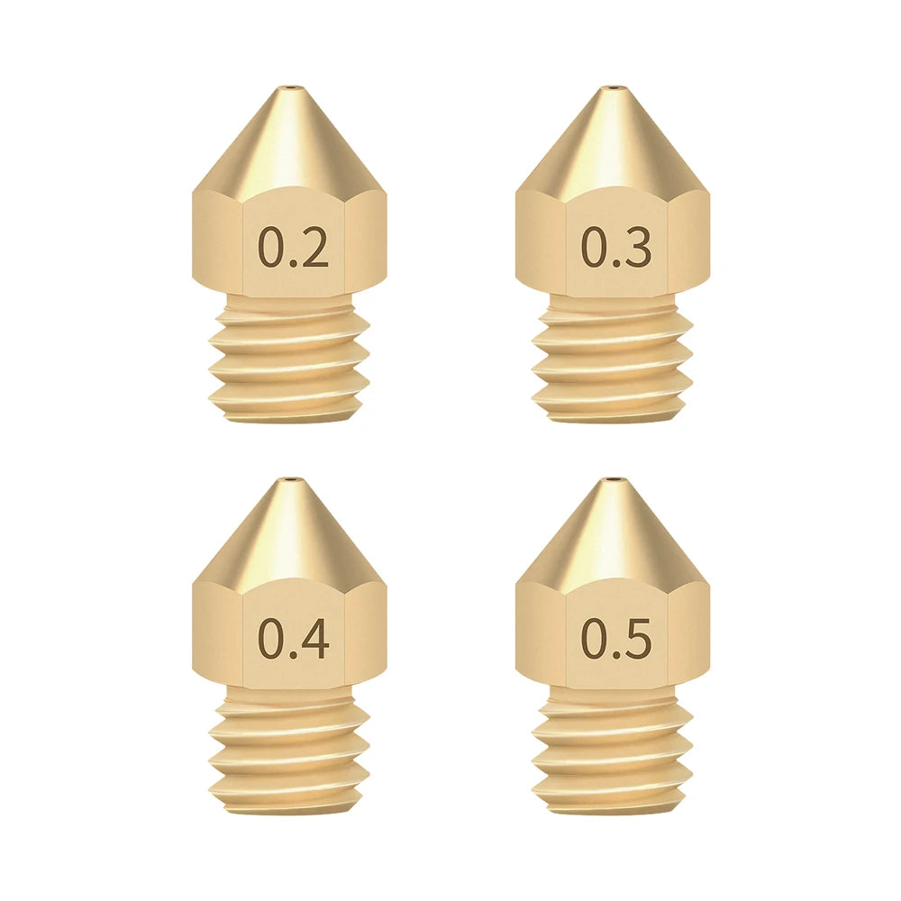 Custom 5PCS 3D Printer MK8 Nozzle Accessory 0.4mm For CR-10 For Ender 3 For Anet A8 for Creality CR-10 CR-10S S4 S5 for 3D printer Manufacturer