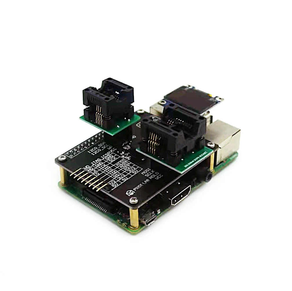 Custom Multifunctional RPI-HAT Programmer Raspberry Pi Expansion Board I2C/SPI/SWD/JTAG/ICSP Offline Programming Open Source 3B/3B+/4B Manufacturer