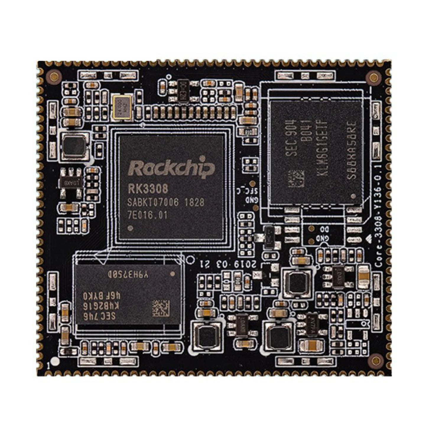 Custom RK330Y IOT quad-core 64 bit core board single chip microcomputer intelligent IoT verbal recognition Linux development board Manufacturer