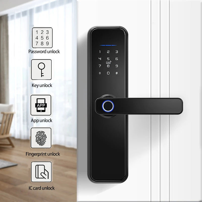 Custom Hot Tuya Smart lock Waterproof smart Fingerprint door lock WiFi lock Manufacturer
