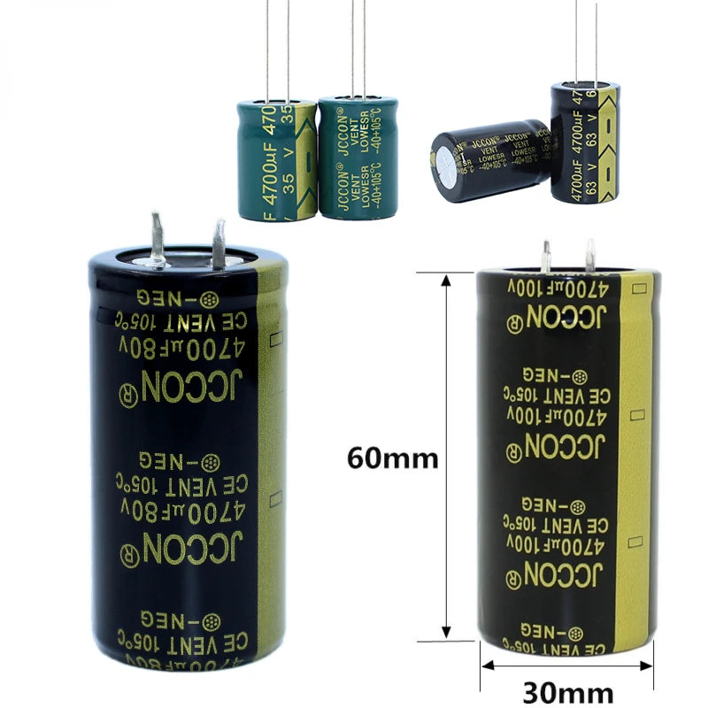 Custom 4700UF Capacitor 10V 16V 25V 50V 63V 80V 100V 4700UF16V 4700UF16V 4700UF25V 4700UF50V Aluminum Electrolytic Capacitor Manufacturer