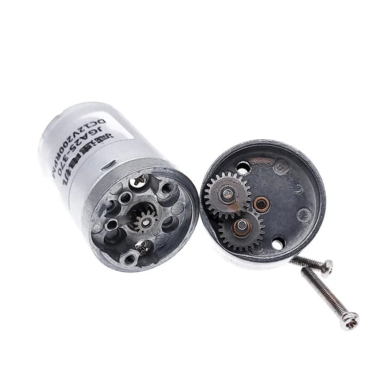 Custom JGA25-370 DC motor geared motor 6V 12V high torque electric gear motor 5/10/15/30/60/100/150/200/300/400/500/1000/1200rpm Manufacturer