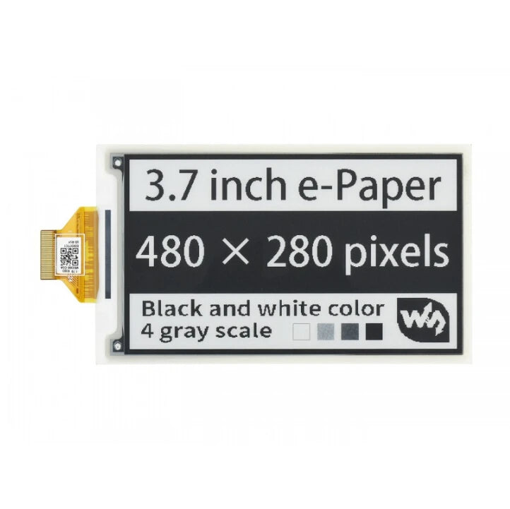 Custom Waveshare 3.7inch e-Paper e-Ink Raw Display, 480*280, Black / White, 4 Grey Scales, SPI, Without PCB Custom PCB wall charger pcb Manufacturer