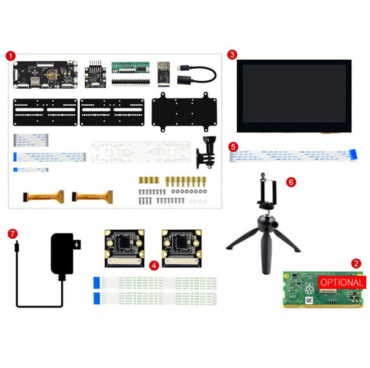 Raspberry Pi Compute Module 3+ Development Kit Type C CM3+ Binocular Vision KitOptional CM3+ 32GB Package C Custom PCB customize