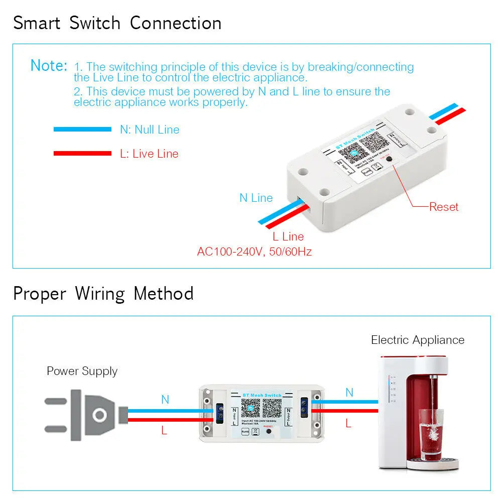 Custom Lonten Bluetooth Mesh Switch Smart Electric Appliance Switch Remote Control Smart Home Remote Control Remote Switch On/Off Manufacturer