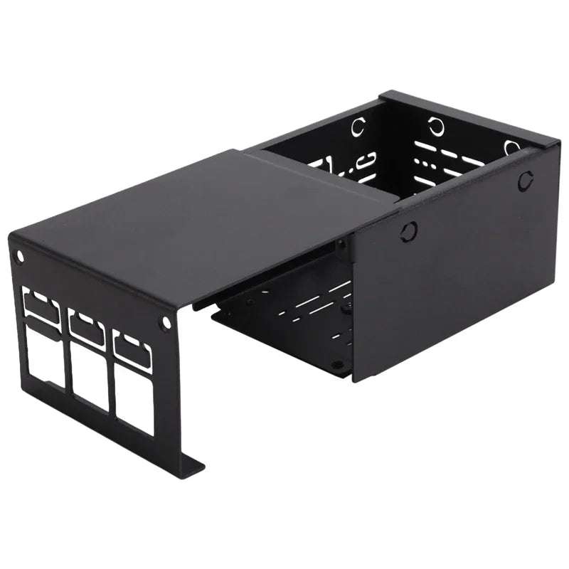 For Raspberry Pi 5 Industrial Grade Large Space Metal Case for Active Cooler Pcle/Poe HAT