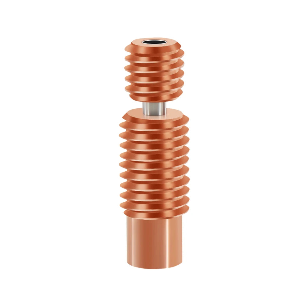Custom All-Metal NF V6-Crazy Heat Break Copper &amp; Stainless Steel 3D Printer Nozzle Throat For 1.75mm E3D V6 HOTEND Heater Block Manufacturer