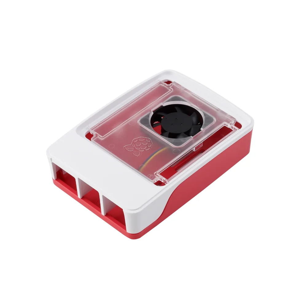 Official Raspberry Pi Case for Raspberry Pi 5, Built-in Cooling Fan, Red/White Color  Suitable For Raspberry Pi 5 Custom
