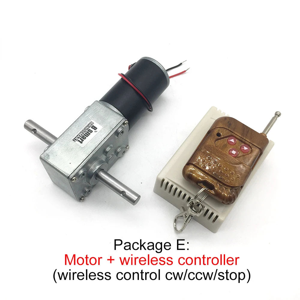Custom 5840-31zy DC 12V Volt Gear Motor Double Shaft Long 33MM Reverse Gearbox All Metal Gears 12-470RPM Speed Motor 24V Manufacturer