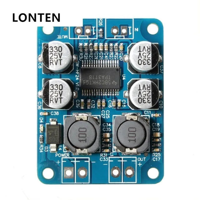 Custom Lonten TPA3118 PBTL 1x60W 8V-24V Mono Digital Amplifier Board Manufacturer