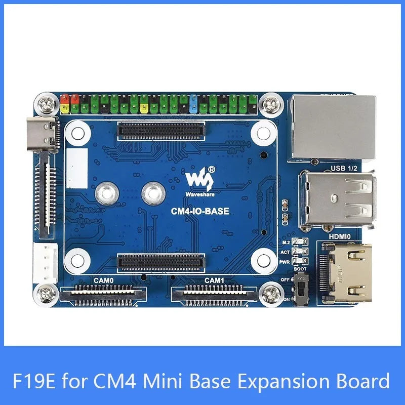 Custom F19E for Raspberry Pi CM4 Mini Base Expansion Board Computing Module Core Board Onboard 40PIN GPIO Interface Gigabit Ethernet Manufacturer