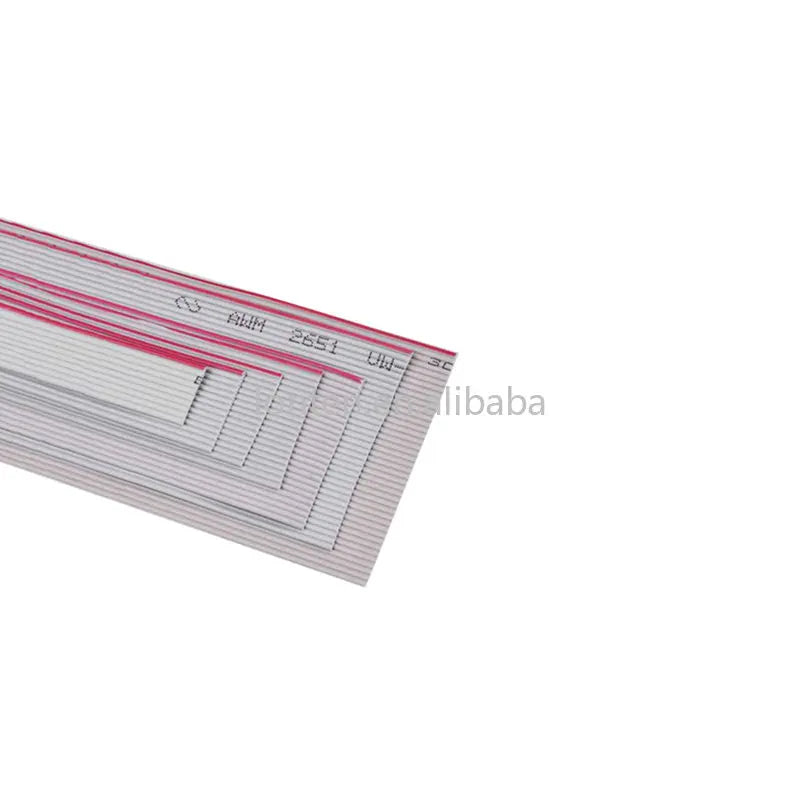 Custom 1Meter 0.635mm Pitch Grey Flat Ribbon Cable For IDC FC 1.27MM Connector 10P/14P/16P/20P/40P 30AWG Wire Manufacturer