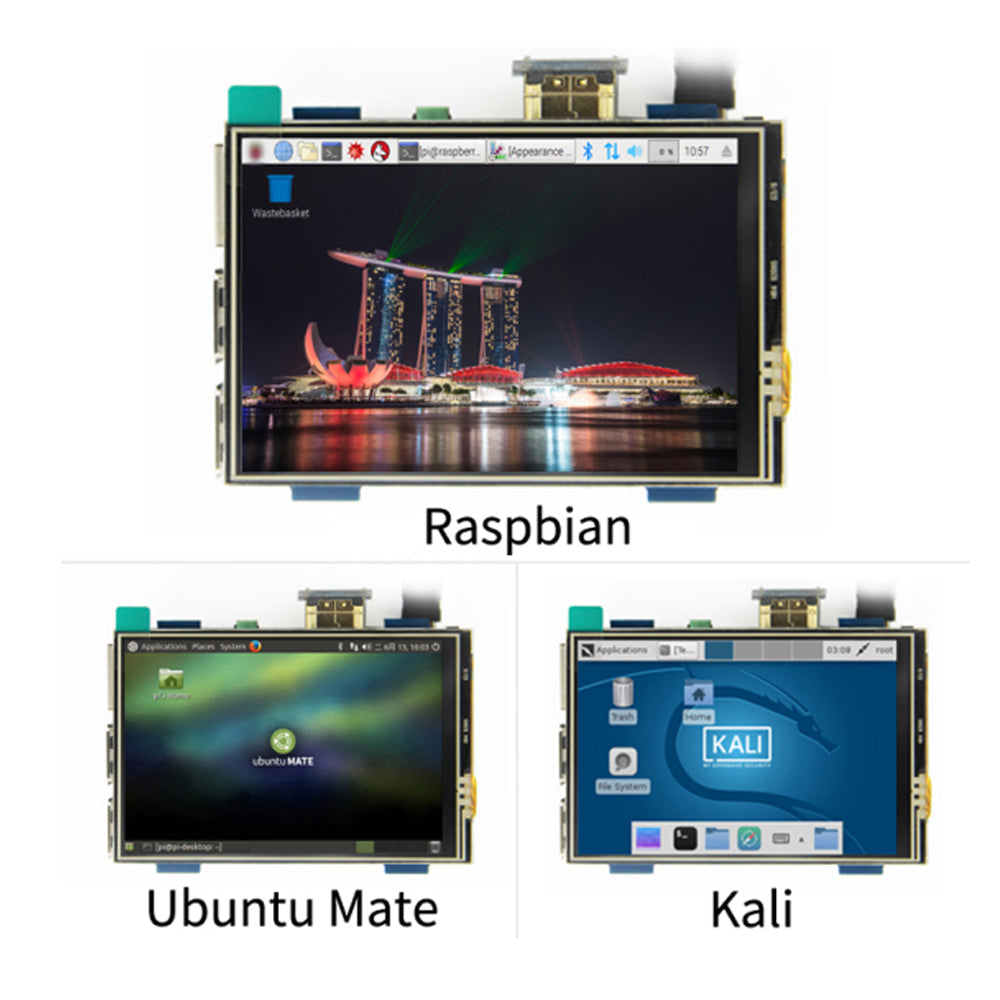 LONTEN 3.5 inch LCD touch display module 480*320 Compatible with Raspberry Pi with Pi3B connector Custom