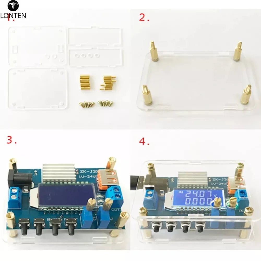 Custom Lonten DC-DC 12V to 9V/5V LCD Voltage Regulator Digital Step Down Power Supply Module with USB Charging Capacity Display Manufacturer