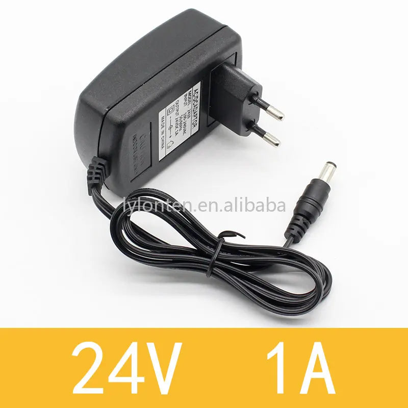 Custom 1PCS 2018 Newest Hot EU Plug AC 110V 220V Converter DC 24V 1A Server Power Supply Adapter Manufacturer