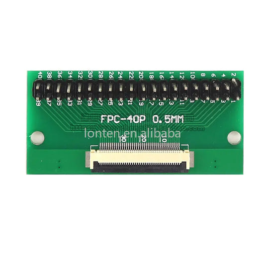 Custom FPC/FFC adapter board 0.5mm Pitch connector To Double row straight needle Curved needle Socket 6P 8P 10P 12/20/24/30P 40P Manufacturer