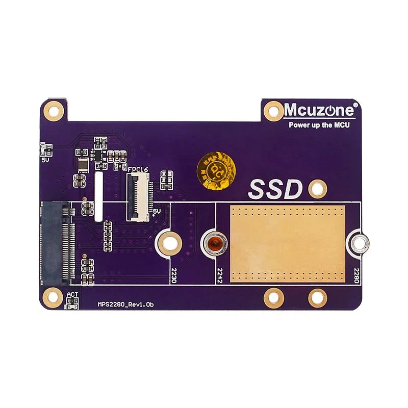 Custom Raspberry Pi 5 PCIe to M.2 NVMe SSD Supports Gen2/3 Fit Size 2230 2242 2280 PCIE SSD Expansion Board For Pi5 RPi 5