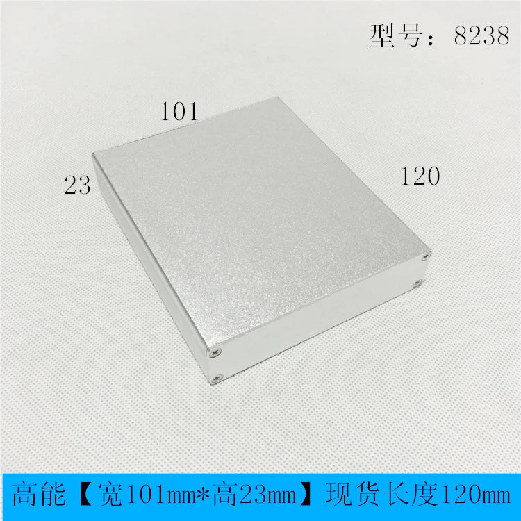 Custom silver color aluminum housing case for electronics project case 101*23*120mm Manufacturer