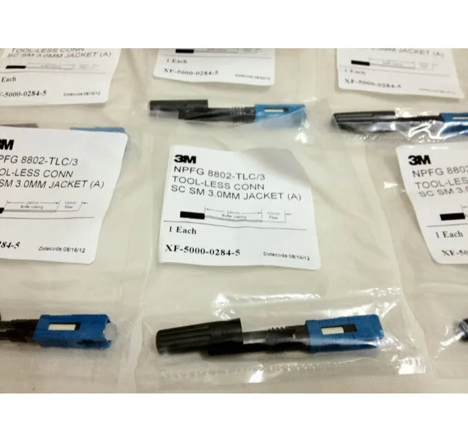 Custom 10PCS 3M 8802-TLC/3 SC/upc single-mode fiber optic SC quick connector0.9 3.0 FTTH Fiber Optic 3M SC Fast Connector Manufacturer