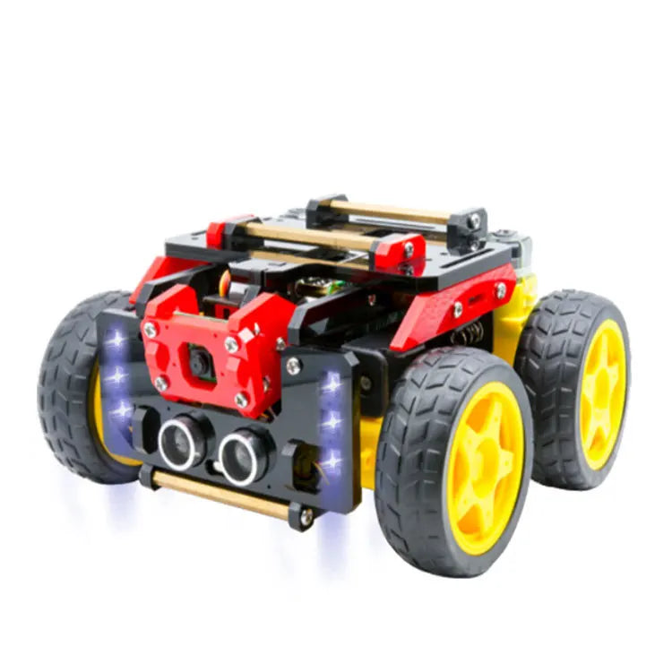 Custom 4WD robot Steam Raspberry PI four-wheel car obstacle avoidance tracking real-time picture robot scene Manufacturer