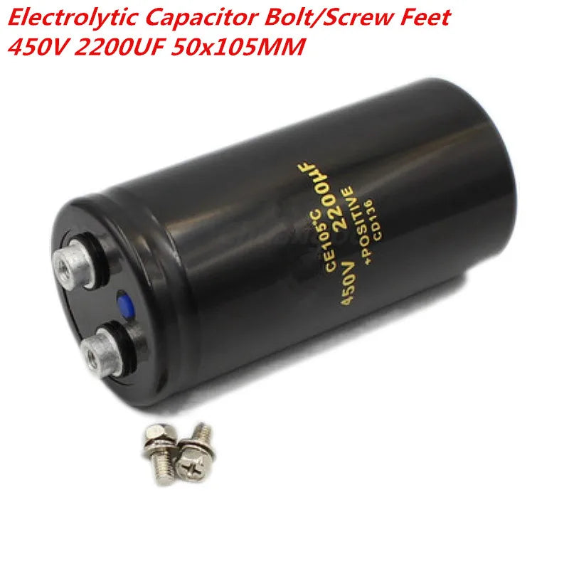 Custom 450V2200UF 50*105MM 2200UF 450V Aluminum Screw Audio Filtering Electrolytic Capacitor CD136 Manufacturer