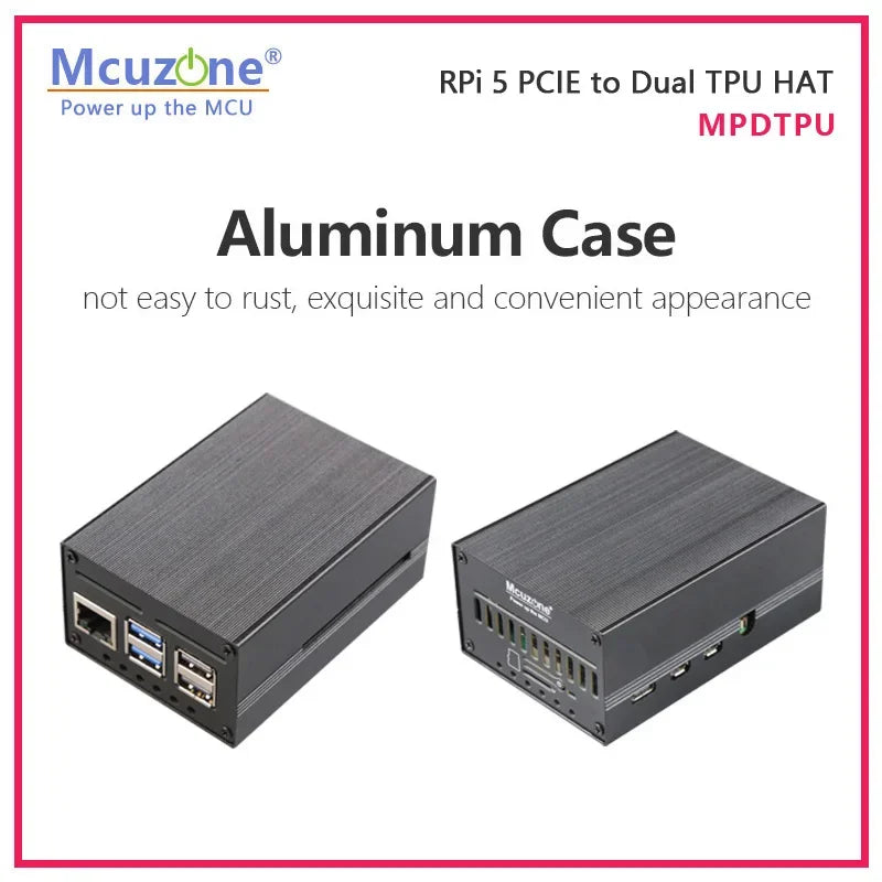 MPDTPU, Raspberry Pi 5 PCIE To Dual TPU HAT,  Google Coral Dual Edge TPU,M.2 E-KEY Custom