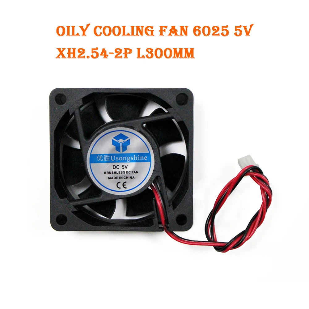 Custom 6025 DC Cooling fan Brushless 60mm DC 5V 2-Pin 60*60*25mm CPU Case Cooler Mini fan for 3D Printer parts Mini fan Manufacturer