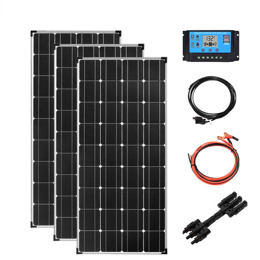 Custom 360W 240W 120W Solar Panel Kit 120 Watt 18 Volt Aluminum Frame Solar Panel Photovoltaic Power Paneles Solares 1160*530*25mm Manufacturer