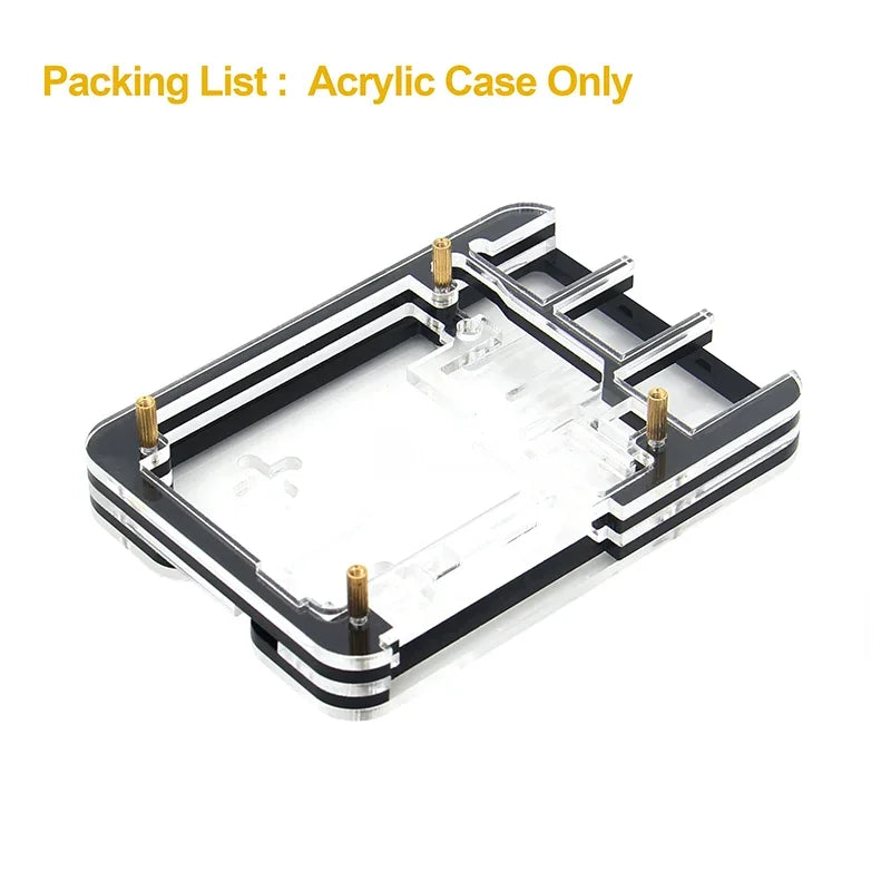 Custom Raspberry Pi 5 Acrylic Case Enclosure Shell Electronics Component Accessory