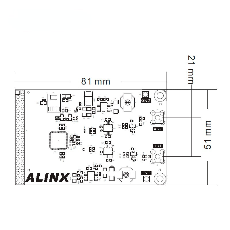 AN9238: Dual Channel 12-bits AD Module for FPGA Board 65MSPS 10MV Custom PCB pcba for air fryer oven