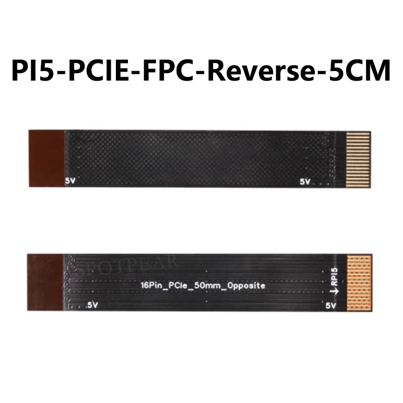 Custom Raspberry Pi 5 PCIE FPC Cable with 90R Differential Matching Higher Speed for M.2 NVMe SSD
