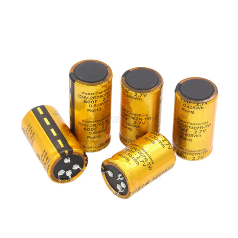 Custom 2.7V super farad capacitor 300F/360F/400F/450F/35*60 /600F 35*70 4-pin high current automotive rectifier capacitor 35*50MM Manufacturer