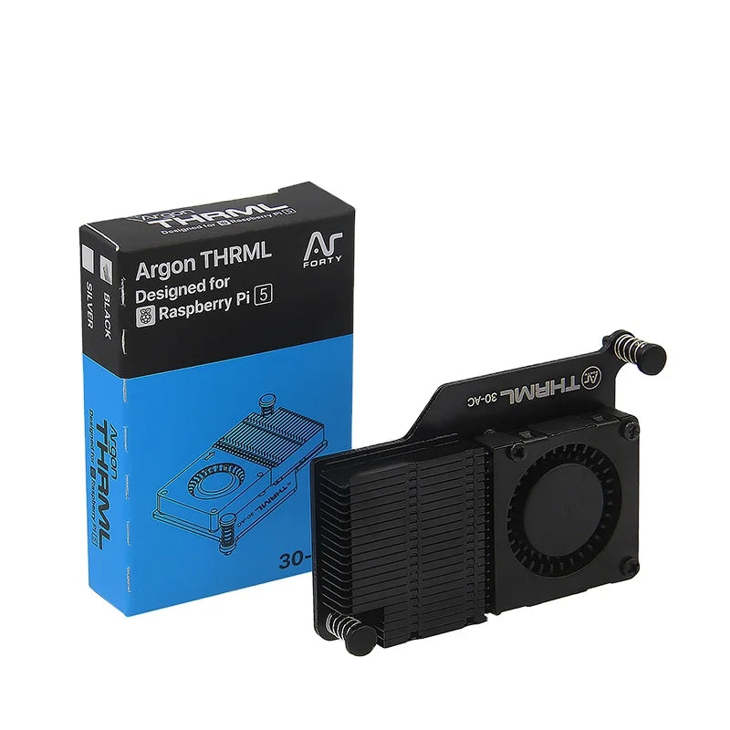 Argon THRML 30mm Active Cooler for Raspberry Pi 5 PWM Fan with Aluminum Heatsink Radiator