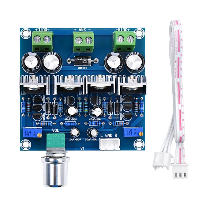 Custom LT-TIP41C TIP42C Class A 15W+15W HIFI Digital Audio Amplifier Board 2-Channel DC24V XH-A851 DC 24V Manufacturer