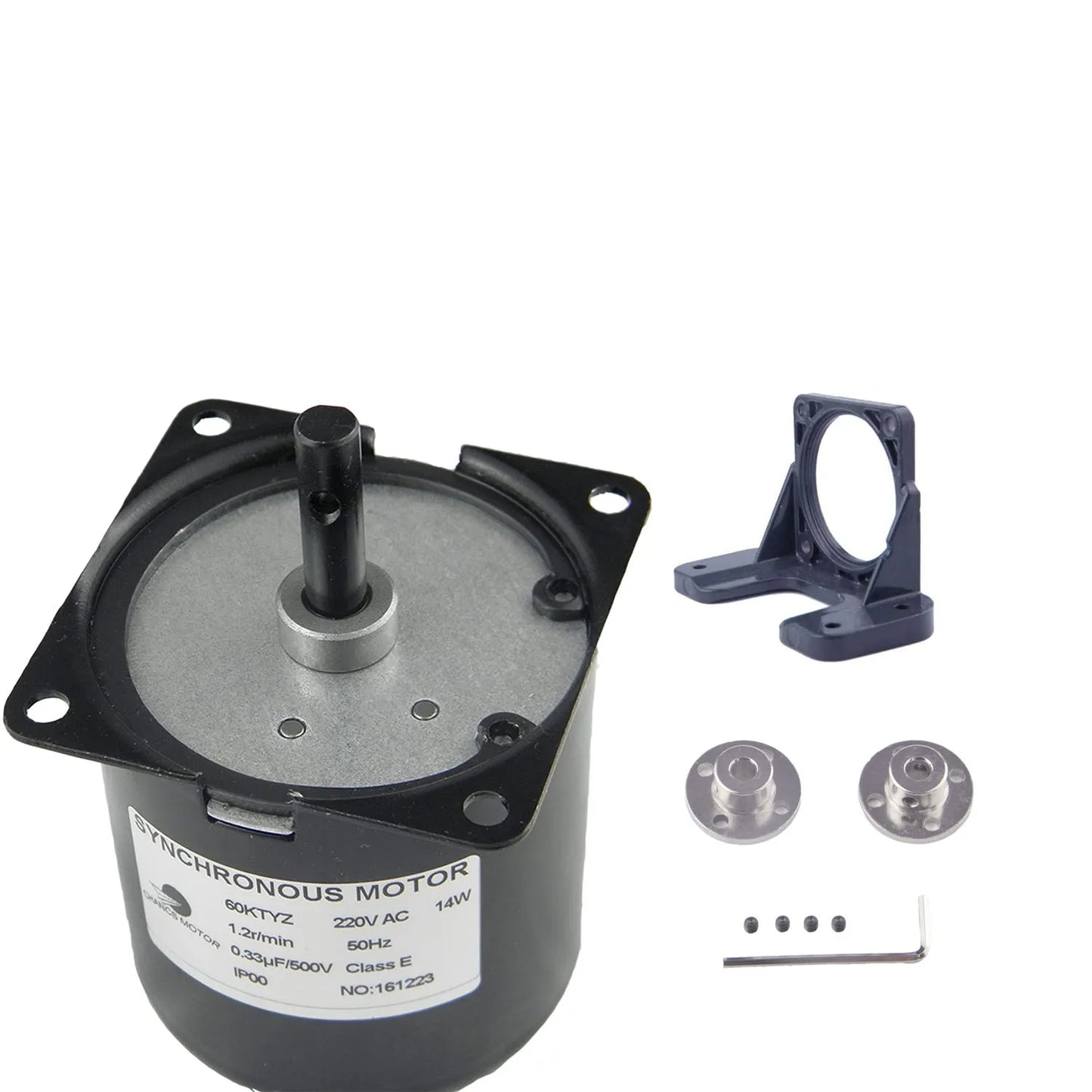 Custom Permanent Magnet Synchronous Gear Motor 220V 1.2RPM CW/CCW With Fixed Bracket and Flange Coupling Manufacturer