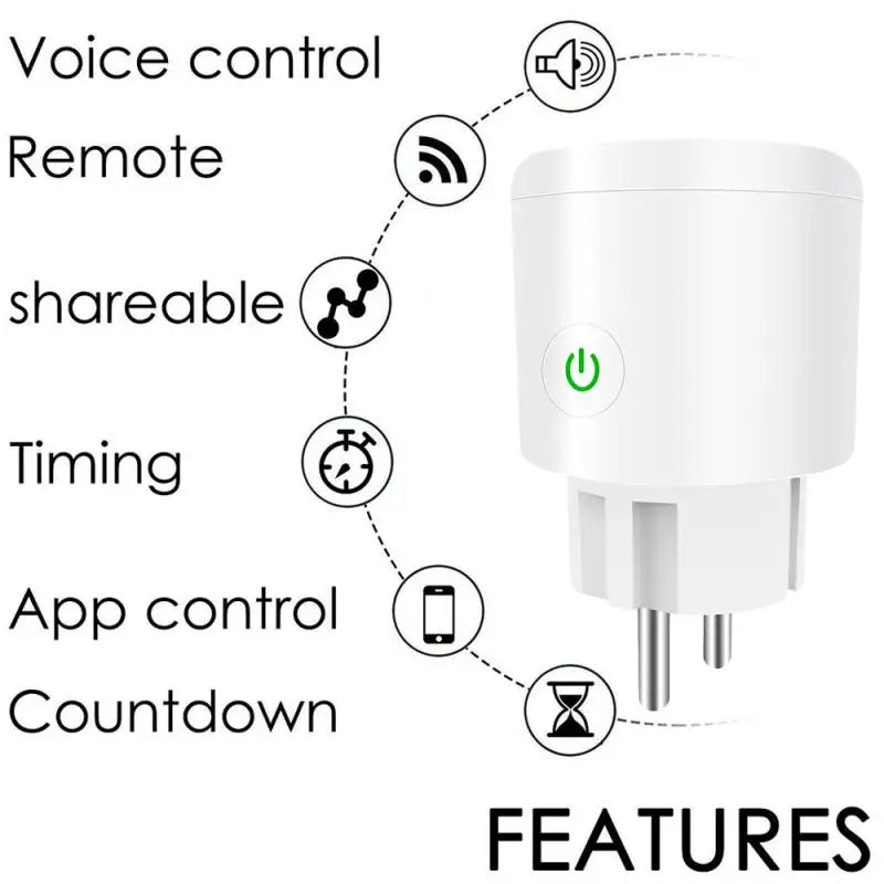 Custom Lonten WIFI Wireless Remote Socket Smart Timer Plug 10A/16A Power Socket Outlet EU Plug Voice Control By Alexa/Google Home Manufacturer