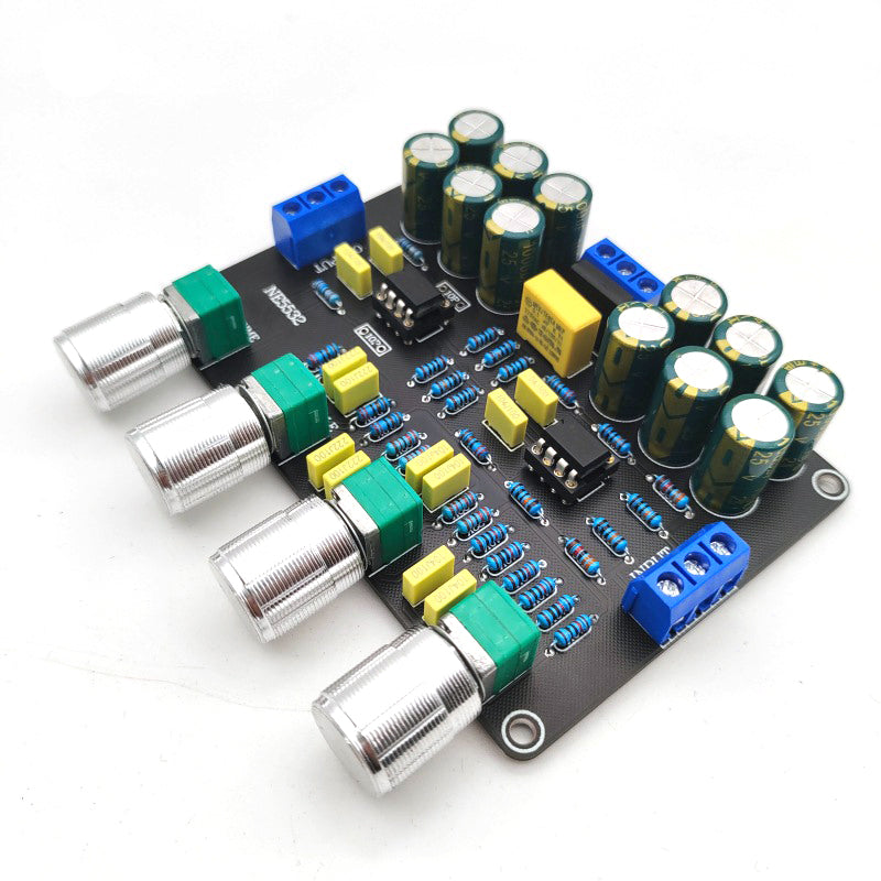 Stereo Preamplifier Board Audio HiFi Amprifier Dual NE5532 Preamp Treble Bass Tone Control Pre Amplifier pcb assembly customize