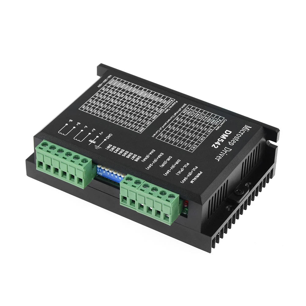 Custom DM542 Stepper Motor Controller 2-phase Digital Stepper Motor Driver 18-48 VDC Max. 4.2A for 57 86 Series Motor. Manufacturer