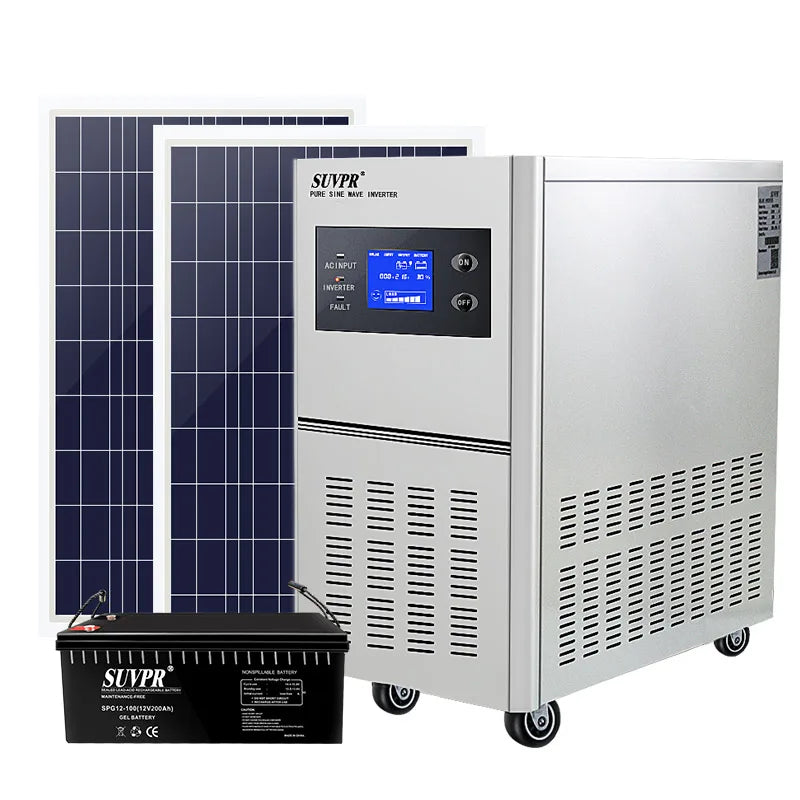 Custom Solar Power Generation System Household 2000w Full Set of Photovoltaic Panels Off-grid Small Energy Storage Manufacturer