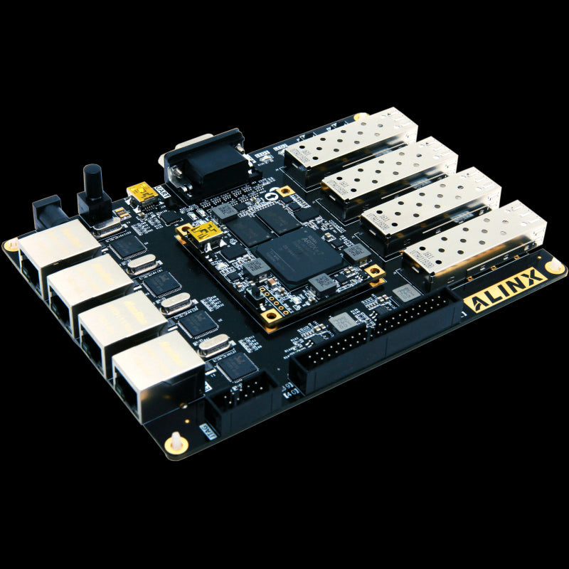 Alinx XILINX A7 FPGA Black Gold Development Board ARTIX-7 fiber Optic Ethernet AX7101 Custom PCB shenzhen pcb pcba