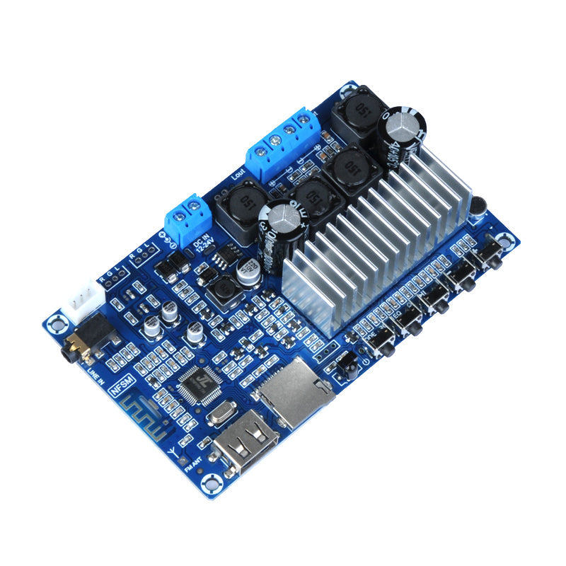 2*50W TPA3116 Digital Power Audio Amplifier Board  Stereo TPA3116D2 FM USB Decoding Remote Class D Amplifiers pcb assembly Customize