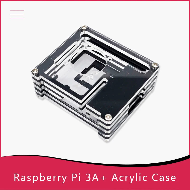 Custom Raspberry Pi 3 Model A+ Acrylic Case With Fan Pi 3A+ Shell Manufacturer