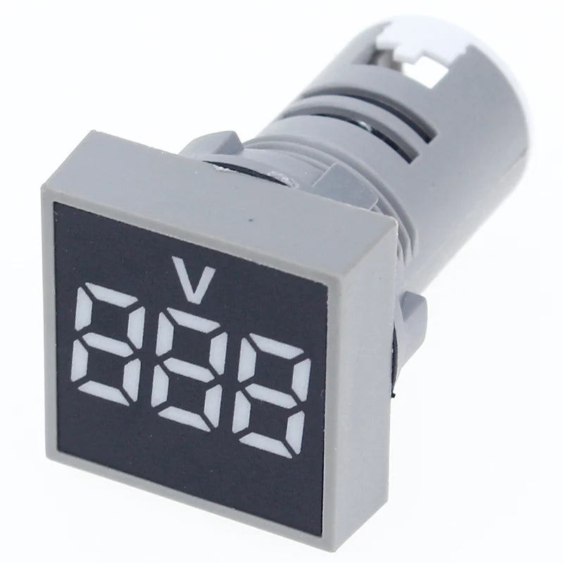 Custom 22MM AC 60-500V Voltmeter Square Panel LED Digital Voltage Meter Indicator Light Manufacturer