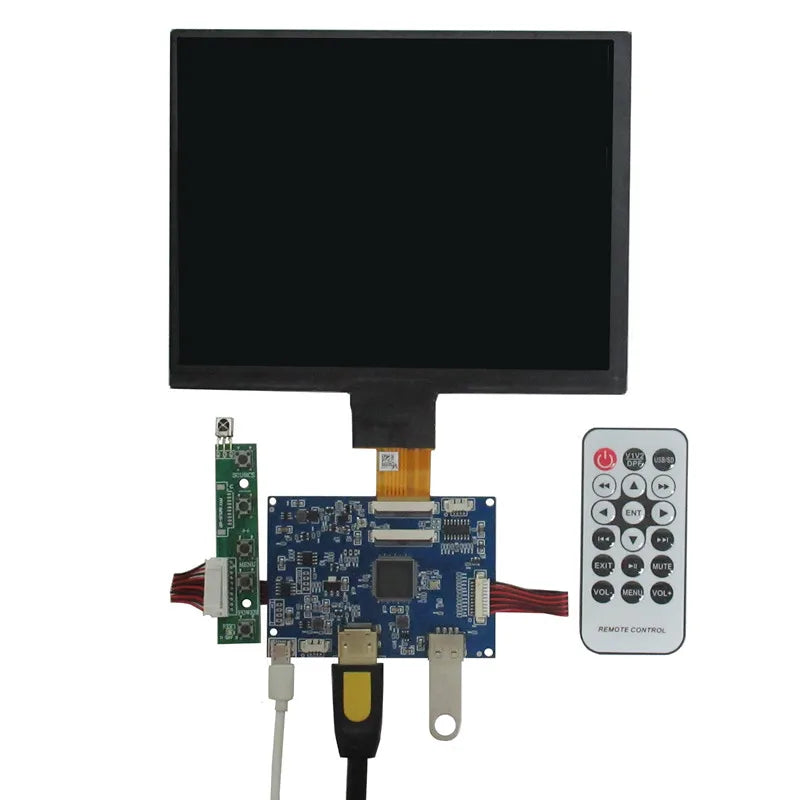 Custom 8 Inch 1024*768 IPS LCD Screen Display Monitor Driver Control Board U Disk HD For Raspberry Banana/Orange Pi Mini Computer PC Manufacturer