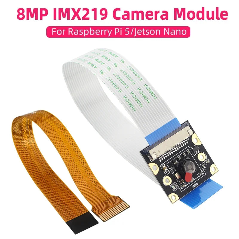 Raspberry Pi 5 Camera IMX219 Sensor 8MP 77 Cameras Module for RPI 5 Jetson Nano 4GB 2GB + 15cm FFC