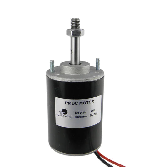 Custom DC 12V 3500RPM Permanent Magnet DC Gear Motor 24V 7000RPM High Speed Electric Micro DC Motor 30W Adjustable-speed Motor Manufacturer
