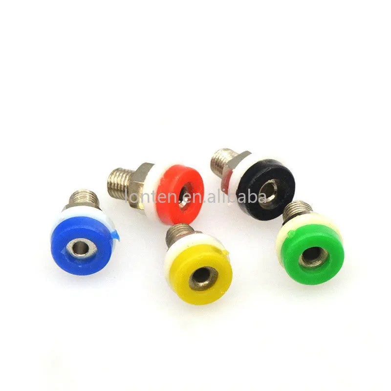 Custom Custom 10Pcs Brass 2mm Banana Socket Jack for 2mm Banana Plug Test Connector 5 Colors Manufacturer