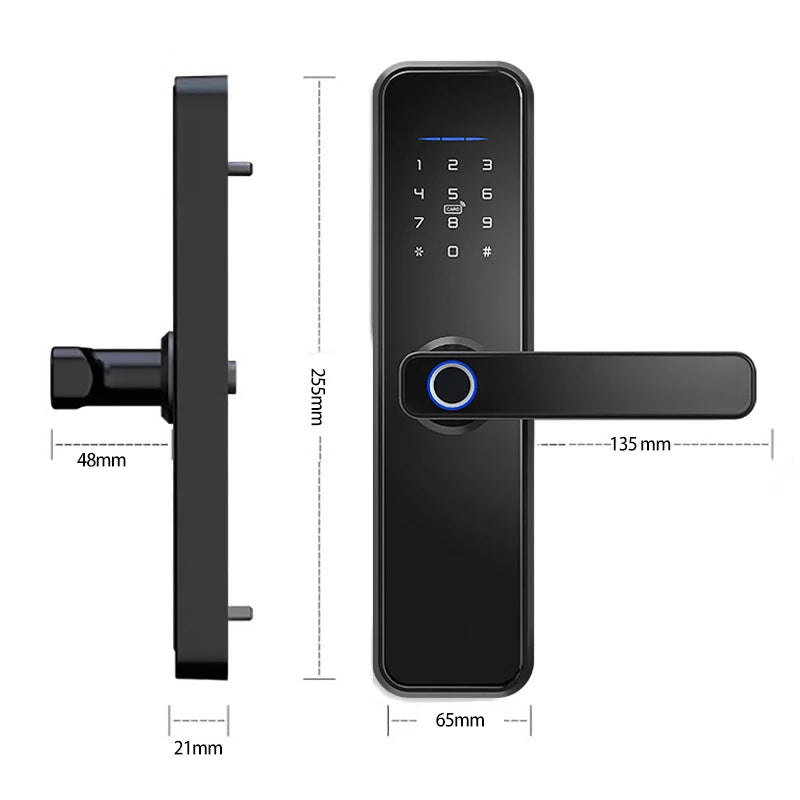Custom Hot Tuya Smart lock Waterproof smart Fingerprint door lock WiFi lock Manufacturer